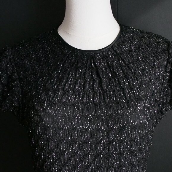 Maggy London | Beautiful Vintage Festive Black Sparkly Dress - Picture 4 of 5